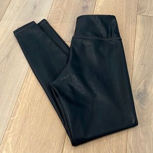 Athleta - All Over Gleam Faux Leather Tight - XS